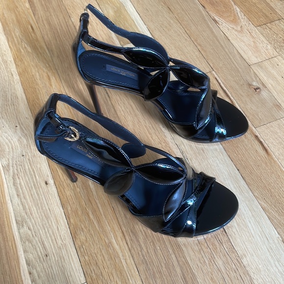LOUIS VUITTON Springtime BLACK sandals NEW - Picture 6 of 9